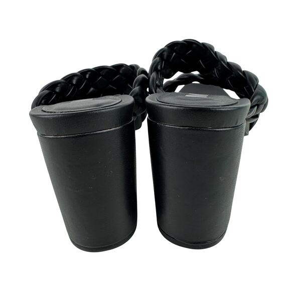 MIA MAINE BRAIDED‎ SLIP ON BLOCK HEEL SANDALS IN BLACK NWOB WOMEN'S SIZE 8.5 - Picture 10 of 14